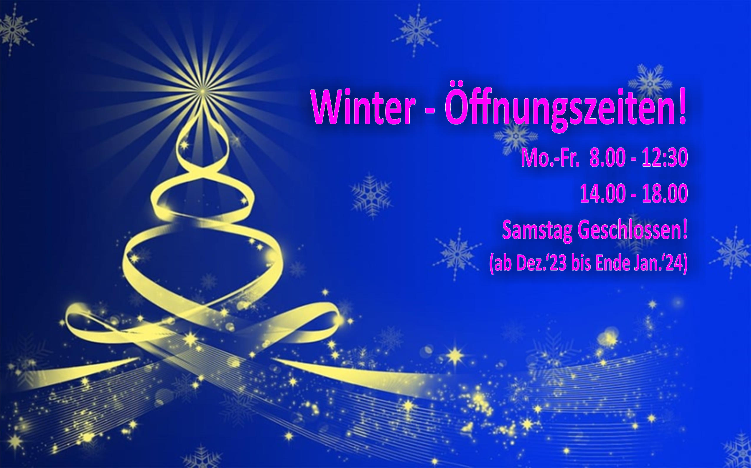 Winteroffnungszeiten
